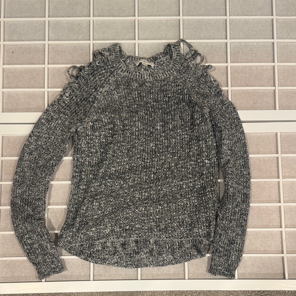 Cloud Chaser Black Knit Sweater